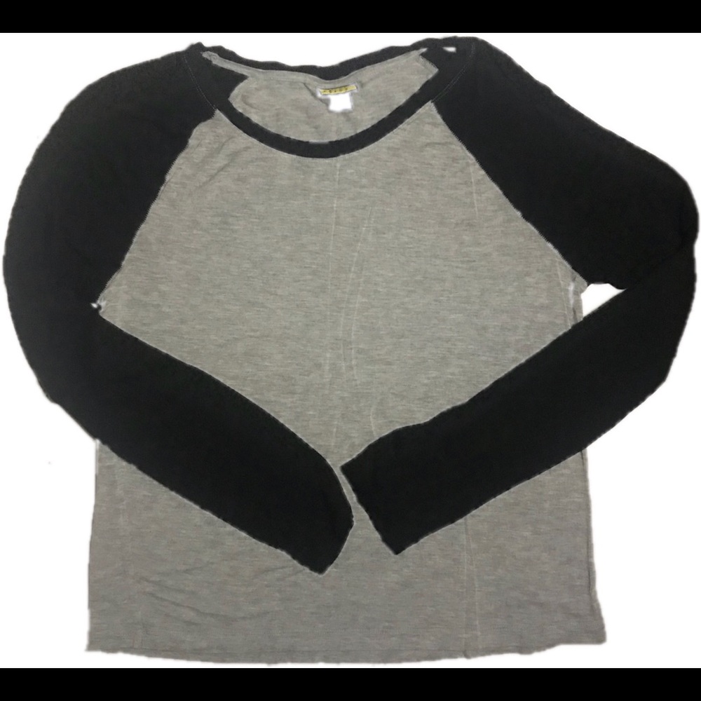 Prince & Fox baseball style shirt grey/Black XL